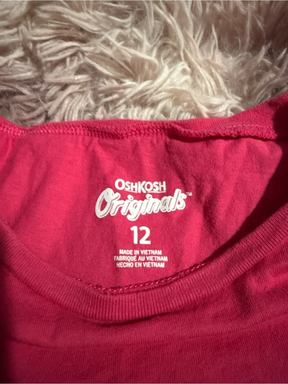 OshKosh B'gosh Hot Pink Long-Sleeve Butterfly Graphic Tee